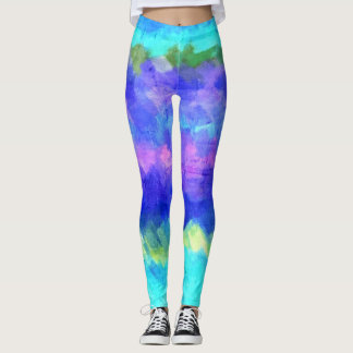 Leggings Peinture colorée Plaque #36