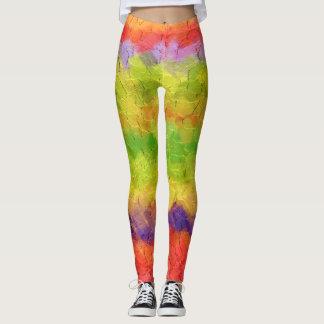 Leggings Peinture colorée Plaque #38
