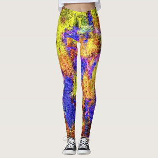 Leggings Peinture colorée Splatter #9