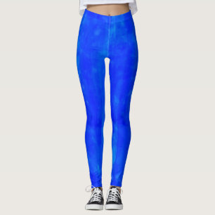 Leggings Peinture d'aquarelle de bleu d'océan partout
