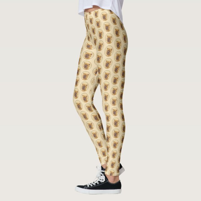 Leggings Peinture de Cairn Terrier - Cute Original Chien Ar (Gauche)