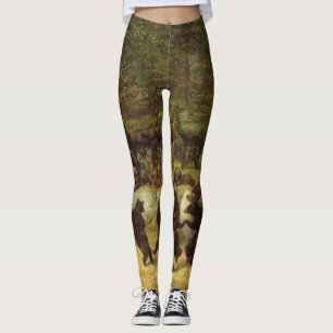 Leggings Peinture de danse de l'ours - Barbe William Holbro