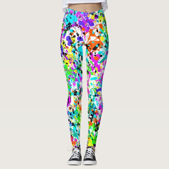Leggings Peinture de plaque (Devant)