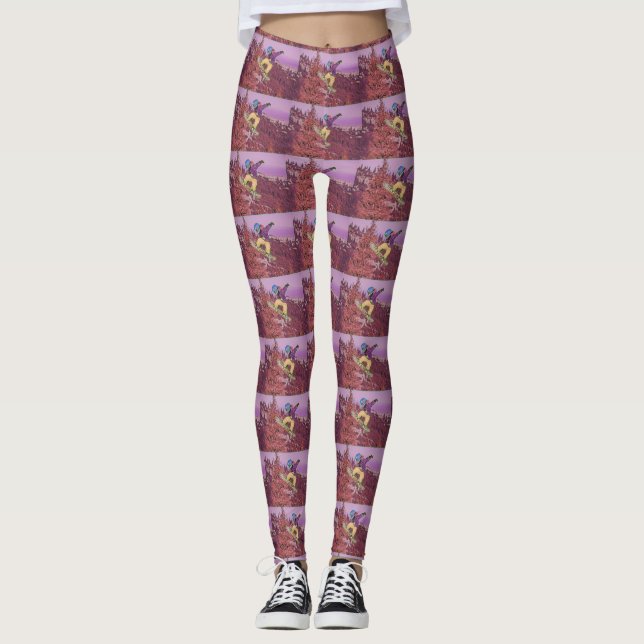 Leggings Peinture de snowboarding (Devant)