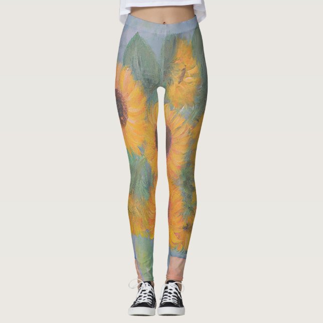 Leggings Peinture de tournesol Loughlin (Devant)