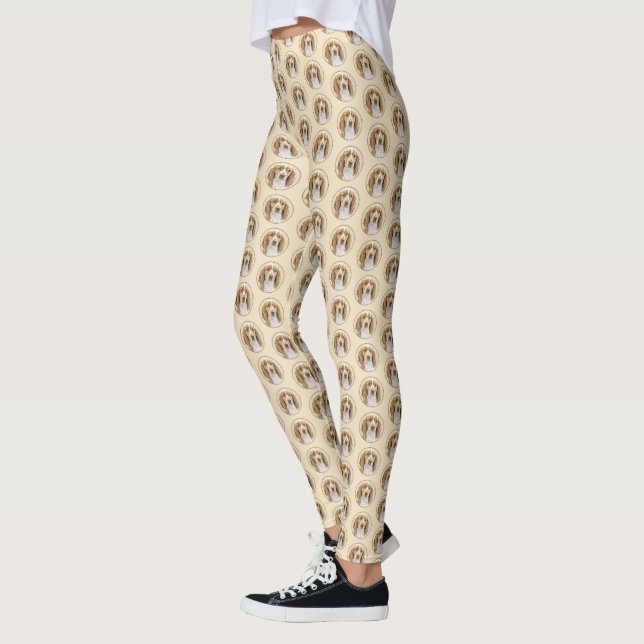 Leggings Peinture de Welsh Springer Spaniel - Art canin ori (Gauche)