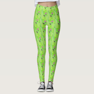 Leggings Peinture des colibris et des petits pois