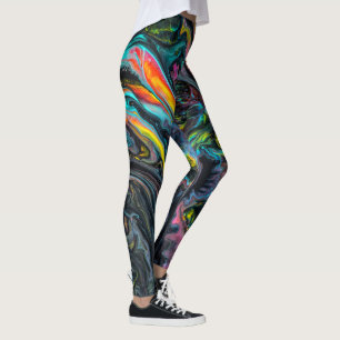 Leggings Peinture en marbre