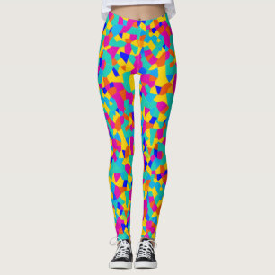Leggings Peinture en verre coloré géométrique Abstraite