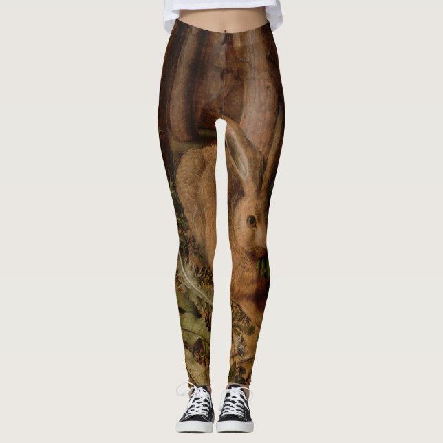 Leggings Peinture européenne Année du lapin 2023 Légumineus (Devant)