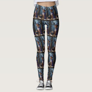 Leggings Peinture fantaisiste d'Halloween de Bouviers des F