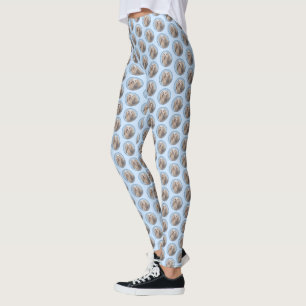 Leggings Peinture Havanaise (Argent) - Cute Original Chien
