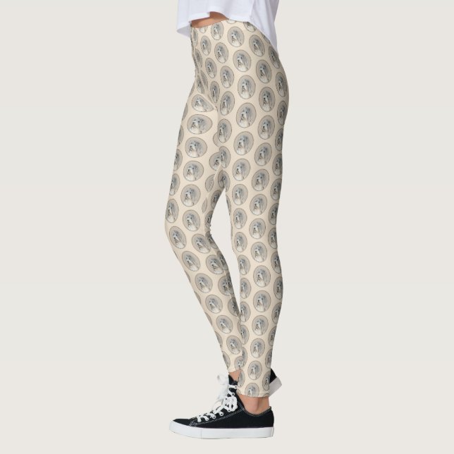 Leggings Peinture Havanaise (Gold Sable) - Art Chien origin (Gauche)