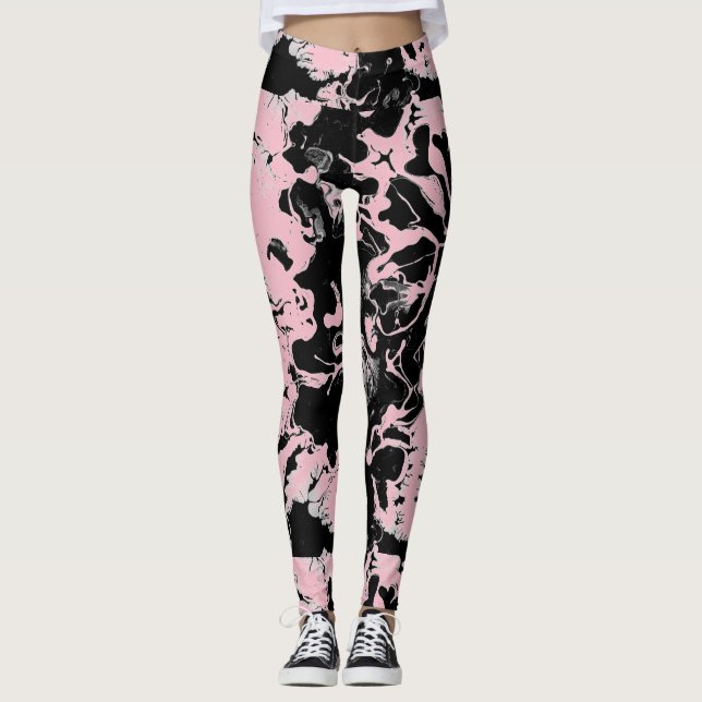 Leggings Peinture humide Abstraite (Devant)