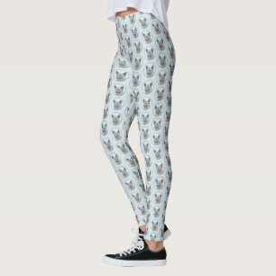 Leggings Peinture norvégienne Elkhound - Art original Chien