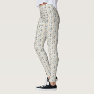 Leggings Peinture norvégienne Lundehund - Art original chi