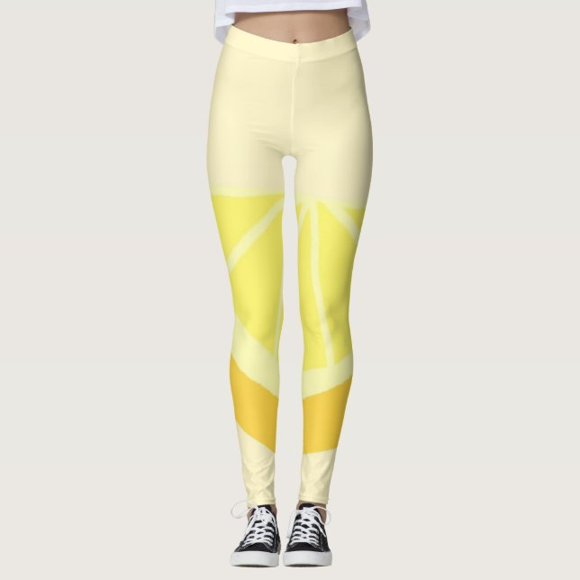 Leggings peinture orange (Devant)