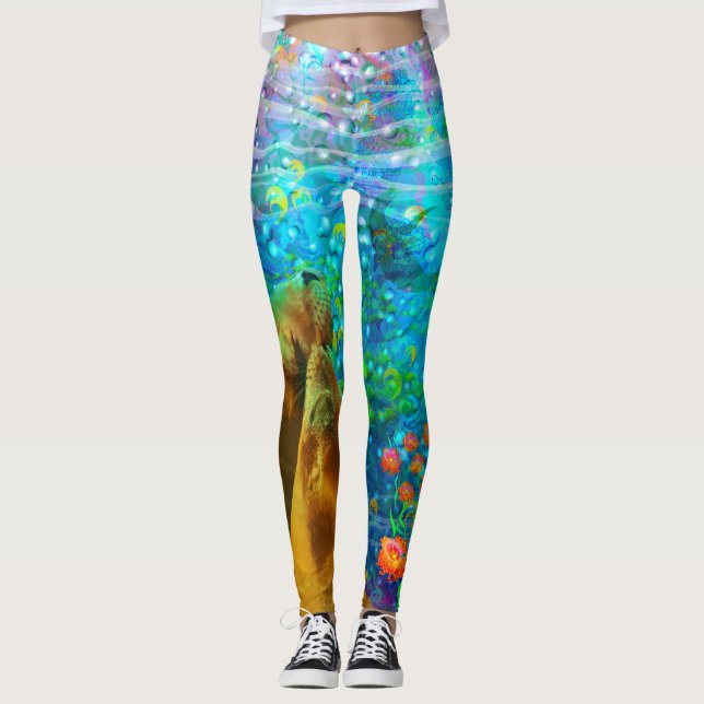 Leggings Peinture pour MMCC LA LA par Dana Zurzolo (Devant)