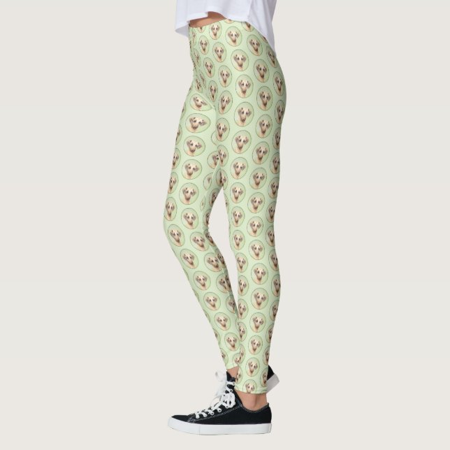 Leggings Peinture Sloughis - Joli art original pour chien (Gauche)