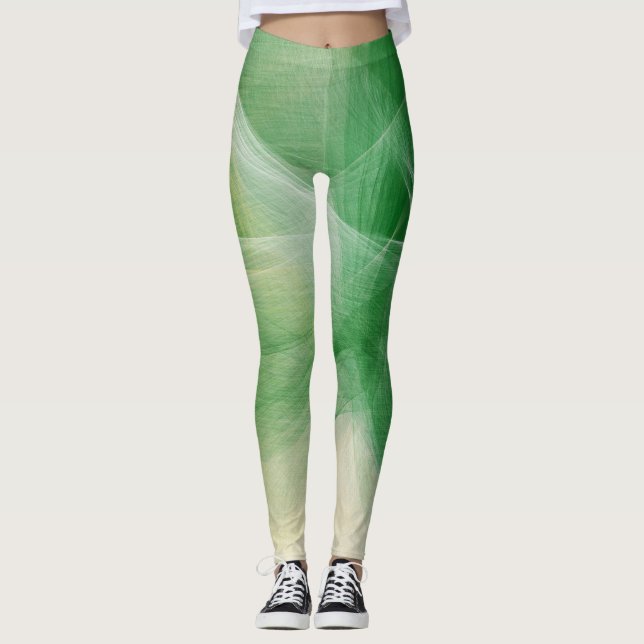 Leggings Peinture verte (Devant)