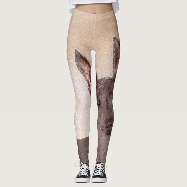 Leggings Peinture Xoloitzcuintli - Cute Original Chien Art (Devant)
