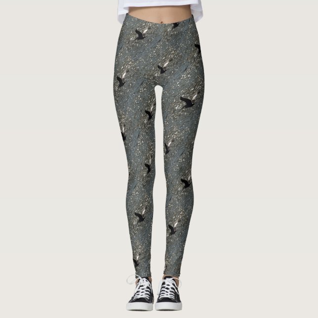 Leggings Pélican volant au-dessus du lac Bafa (Devant)