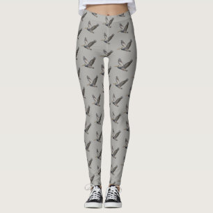 Leggings Pélicans en gris Arrière - plan