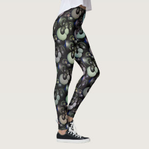 Leggings Pelouse Bowls Art Abstrait,