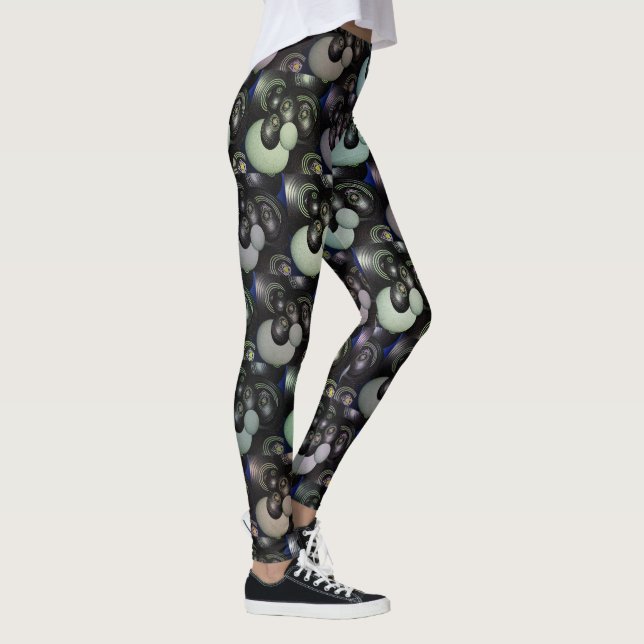 Leggings Pelouse Bowls Art Abstrait, (Droite)