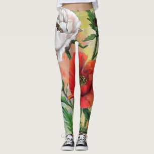 Leggings Pépites rouges blanches