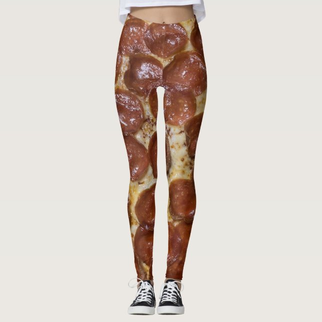 Leggings Pepperoni Pizza (Devant)