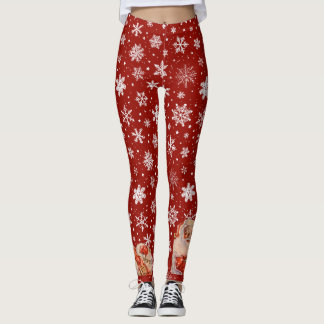 Leggings Père Noël en neige