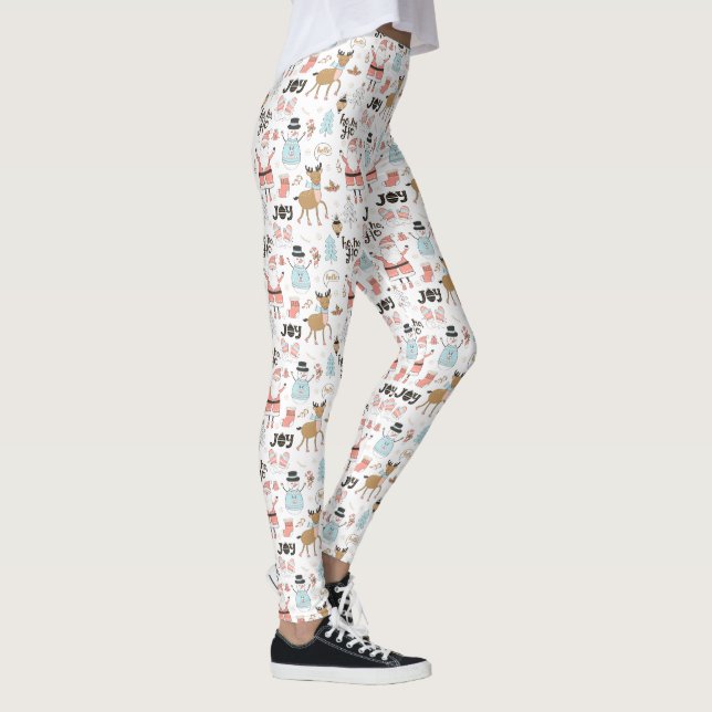 Leggings Père Noël, Snowman, Reindeer Motif ID559 (Droite)
