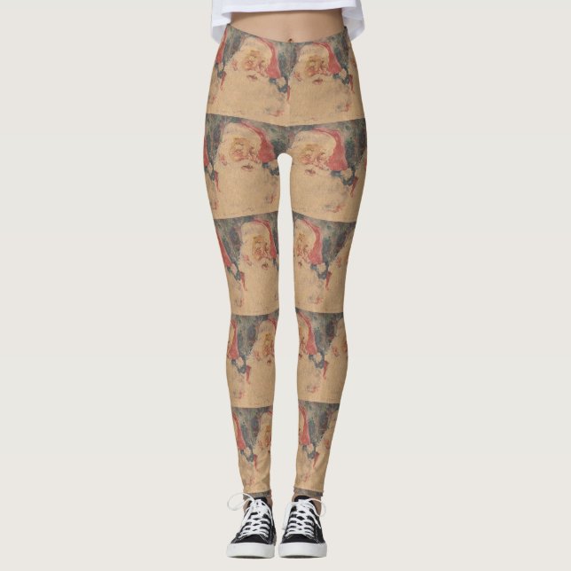 Leggings Père Noël vintage (Devant)