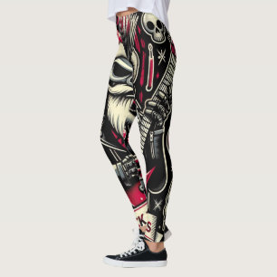 Leggings Père rockeur Noël