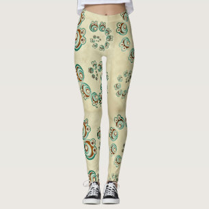 Leggings Personnage d'ours en spirale de dessin animé