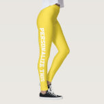 Leggings Personnalisé<br><div class="desc">Facile à personnaliser les légendes personnalisées de Ricaso - ajoutez votre propre texte - changez la couleur arrière - plan, la couleur du texte et la police en cliquant sur personnaliser</div>
