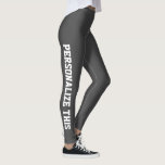 Leggings Personnalisé<br><div class="desc">Facile à personnaliser les légendes personnalisées de Ricaso - ajoutez votre propre texte - changez la couleur arrière - plan, la couleur du texte et la police en cliquant sur personnaliser</div>