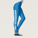 Leggings Personnalisé<br><div class="desc">Facile à personnaliser Personnaliser les légendes faites sur mesure de Ricaso - ajoutez votre propre texte - changez la couleur et la police du texte en cliquant sur personnaliser</div>