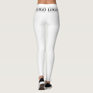 Leggings Personnalisé Ajouter Votre Rectangle Entreprise Lo
