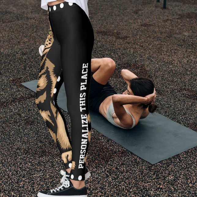 Leggings Personnalisé Customisé chat animal animal animal d (Créateur téléchargé)