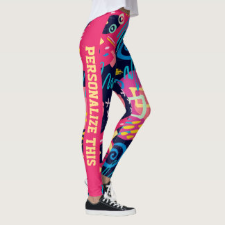 Leggings Personnalisé Personnalisé Fabriqué Graffiti Art Ab