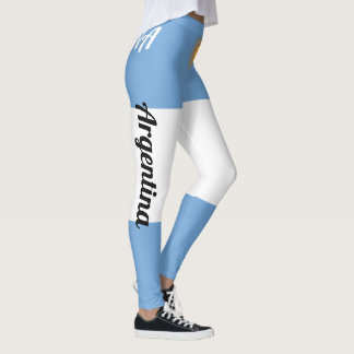 Leggings Personnaliser Argentine Drapeau national