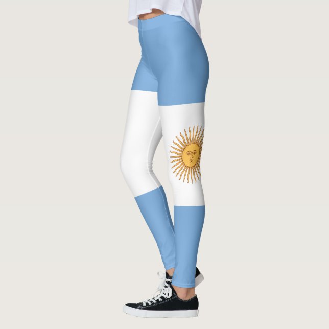 Leggings Personnaliser Argentine Drapeau national (Gauche)
