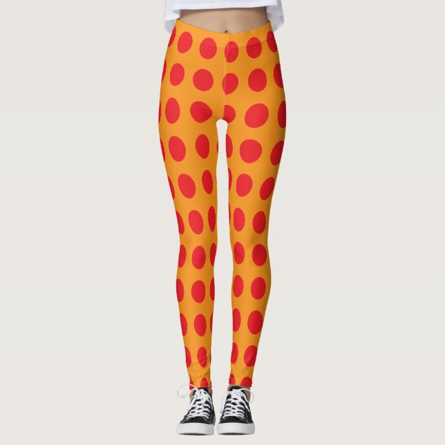 Leggings Personnalisés à Points (Devant)