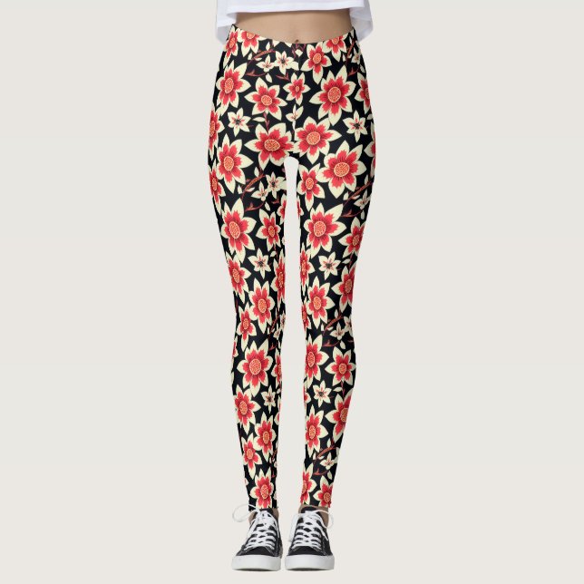 Leggings personnalisés avec impression intégrale (Devant)