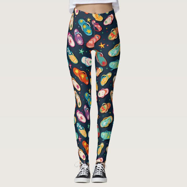 Leggings personnalisés avec impression intégrale (Devant)