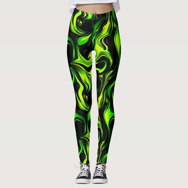 Leggings personnalisés avec impression intégrale (Devant)