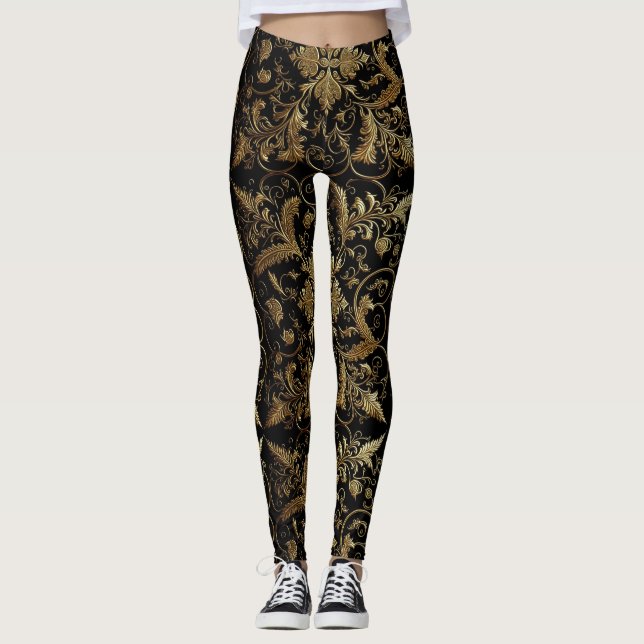 Leggings personnalisés avec impression intégrale p (Devant)