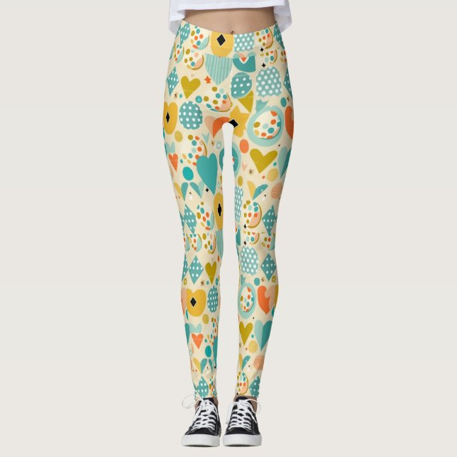 Leggings personnalisés avec impression intégrale p (Devant)